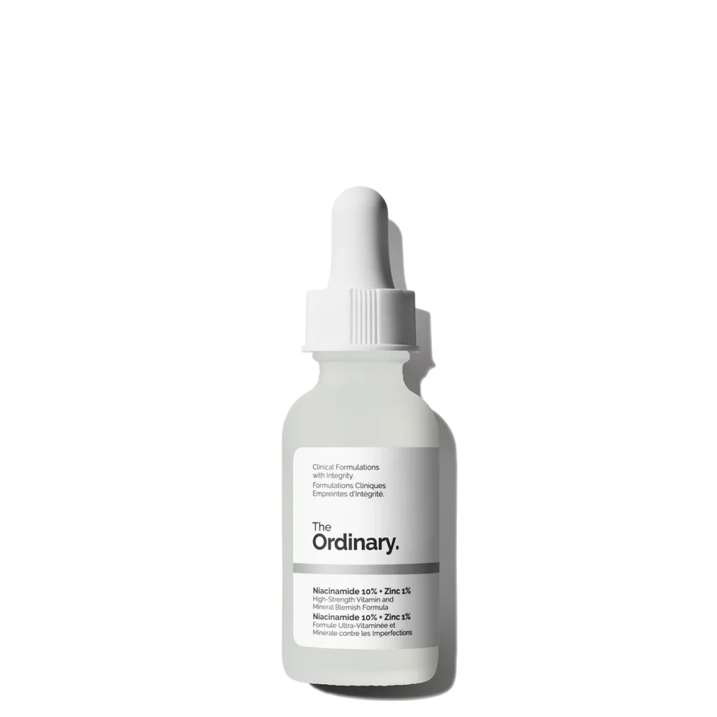 The Ordinary Niacinamide 10% + Zinc 1% 30ml serum bottle packshot