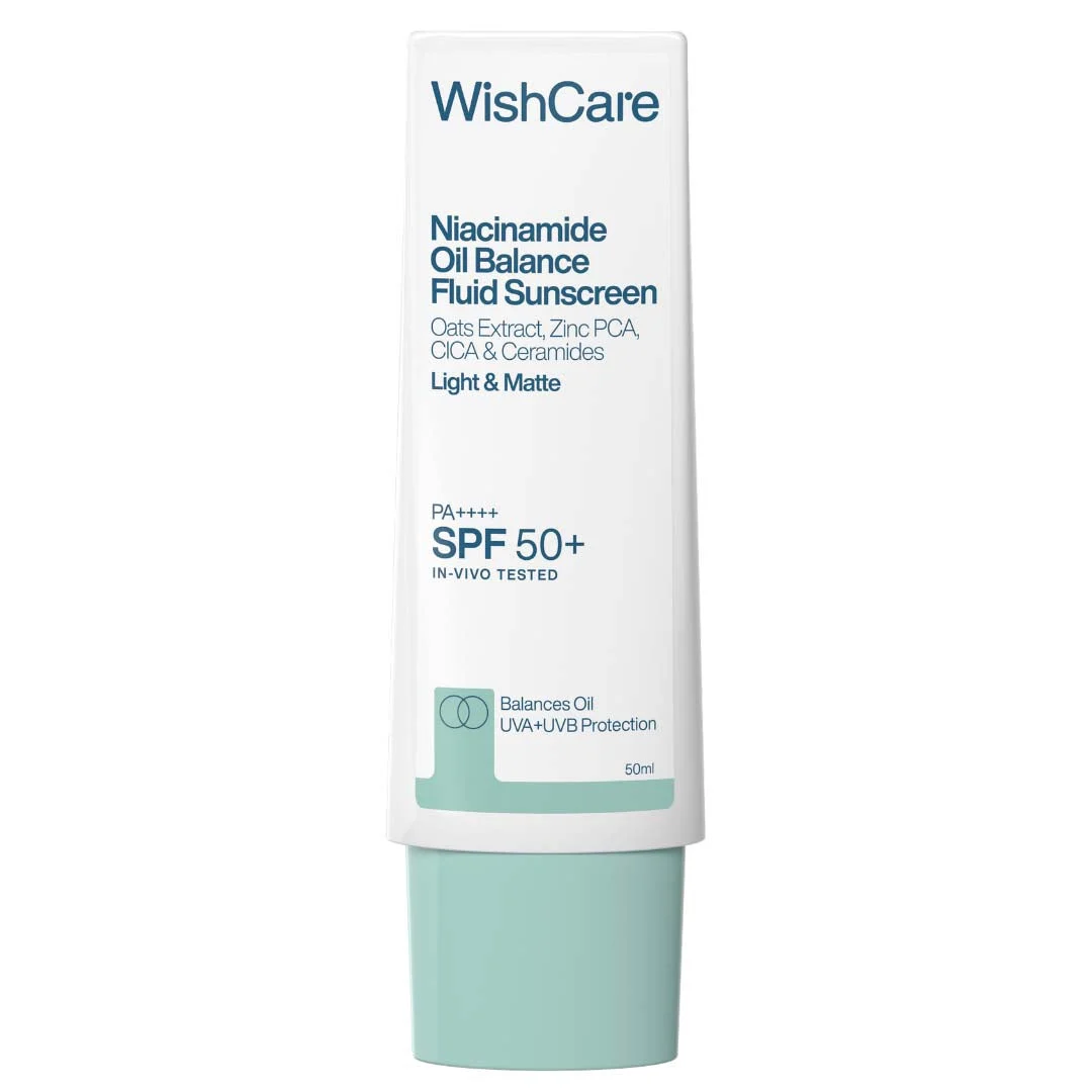 WishCare Niacinamide Oil Balance Fluid Sunscreen SPF 50 PA++++ 50g tube