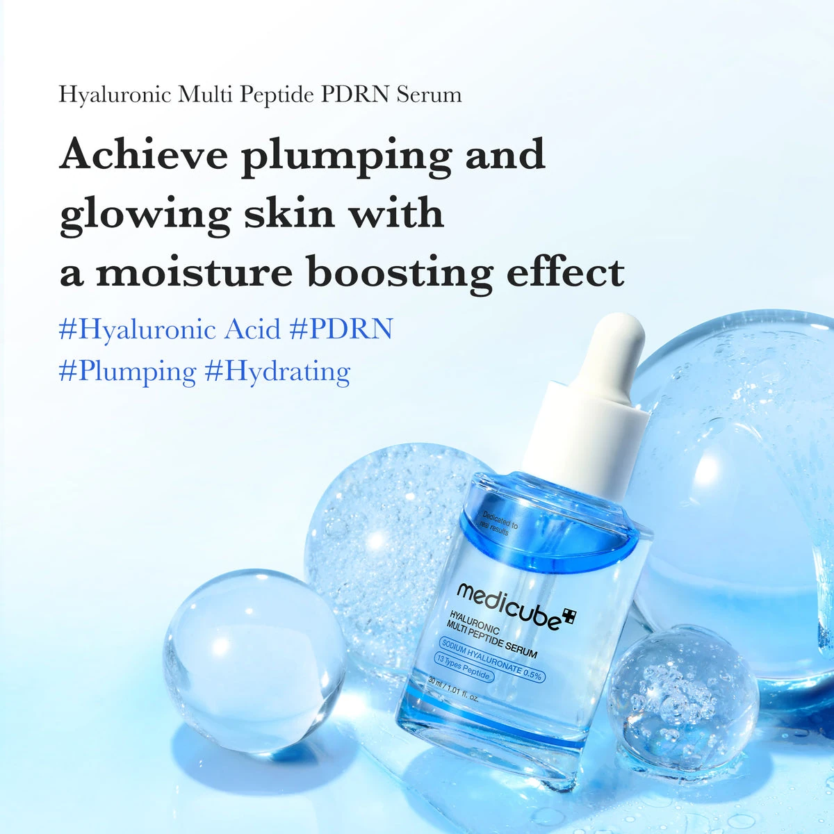 Hyaluronic Multi Peptide PDRN Serum dual-layer bottle