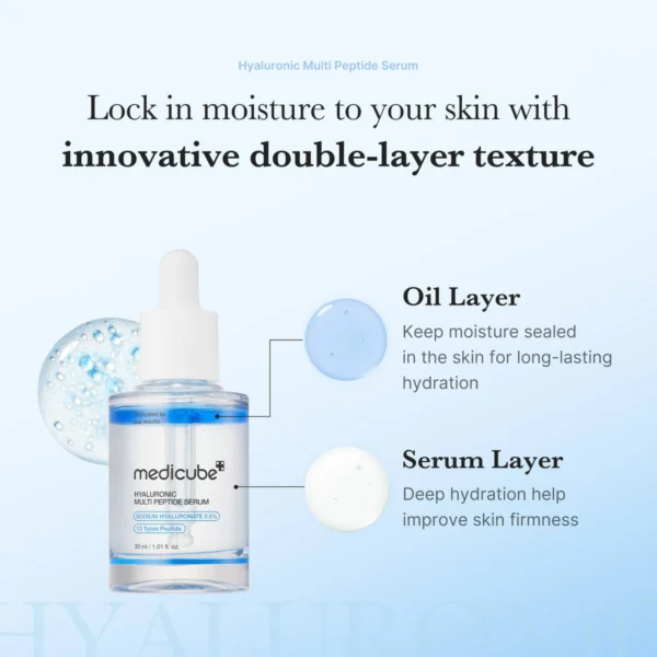 Hyaluronic Multi Peptide PDRN Serum double-layer texture