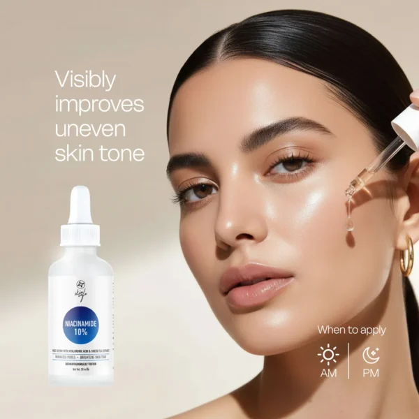 Skin Cafe Niacinamide Serum in use
