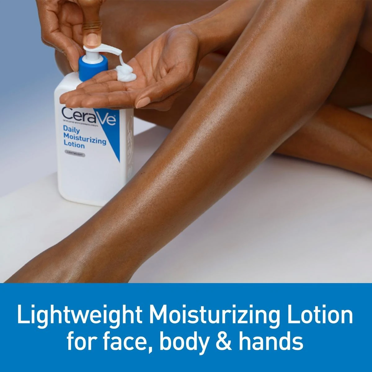 Lightweight CeraVe Daily Moisturizing Lotion for face, body and hands