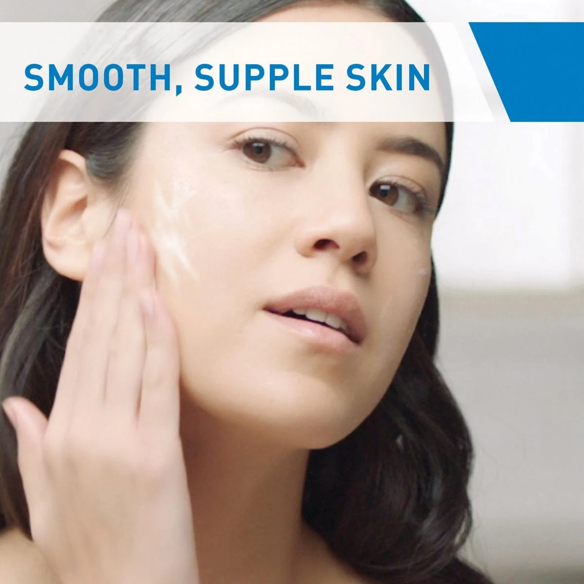 CeraVe Daily Moisturizing Lotion being applied to the face