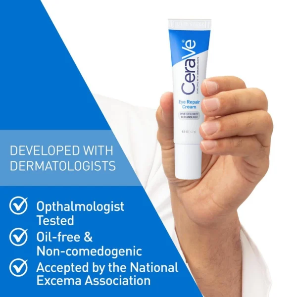 Ophthalmologist tested and National Eczema Association accepted eye cream