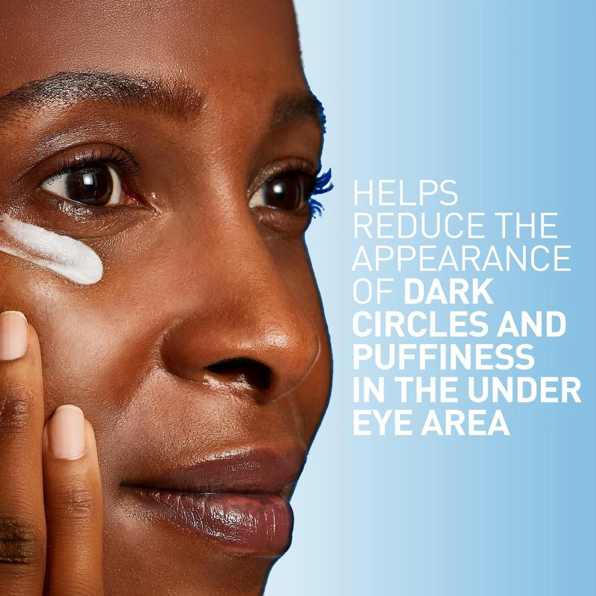 CeraVe Eye Repair Cream applied to the under-eye area