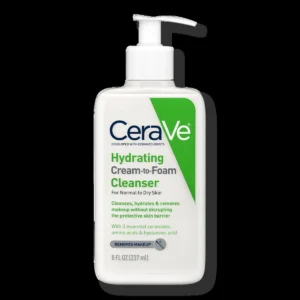 CeraVe Hydrating Cream-to-Foam Cleanser pump bottle front