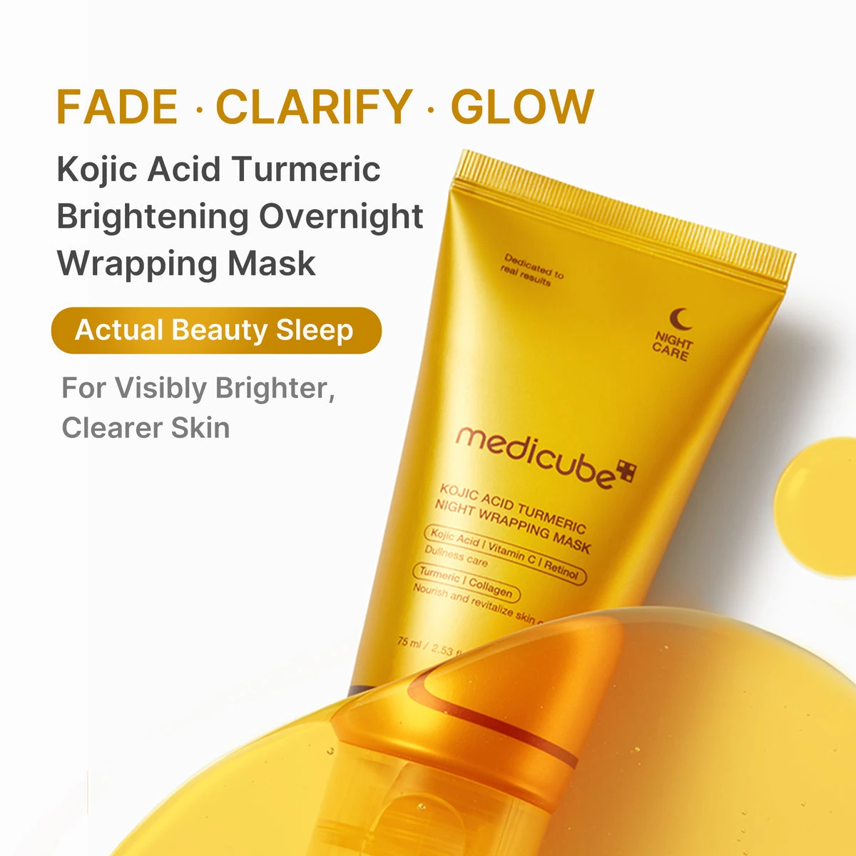 Kojic Acid Turmeric brightening overnight wrapping mask