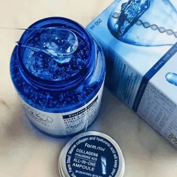 Farm Stay Collagen Hyaluronic Acid Ampoule 250ml jar