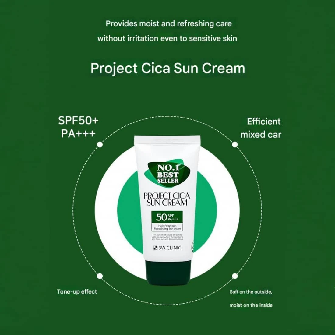 3W Clinic Project Cica Sun Cream image 3
