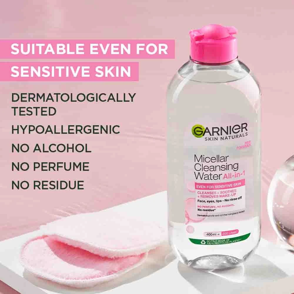 Garnier Micellar Cleansing Water suitable for sensitive skin