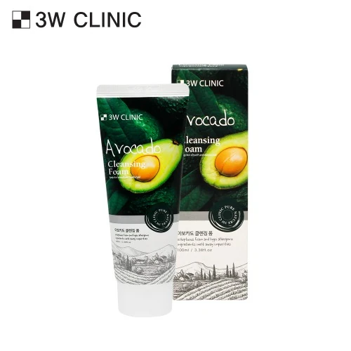 3W Clinic Avocado Cleansing Foam 100ml
