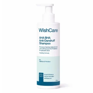 WishCare AHA BHA shampoo 250ml bottle front view