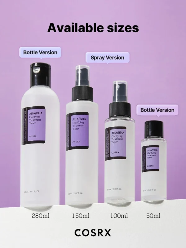 COSRX AHA BHA Clarifying Toner 150ml pack