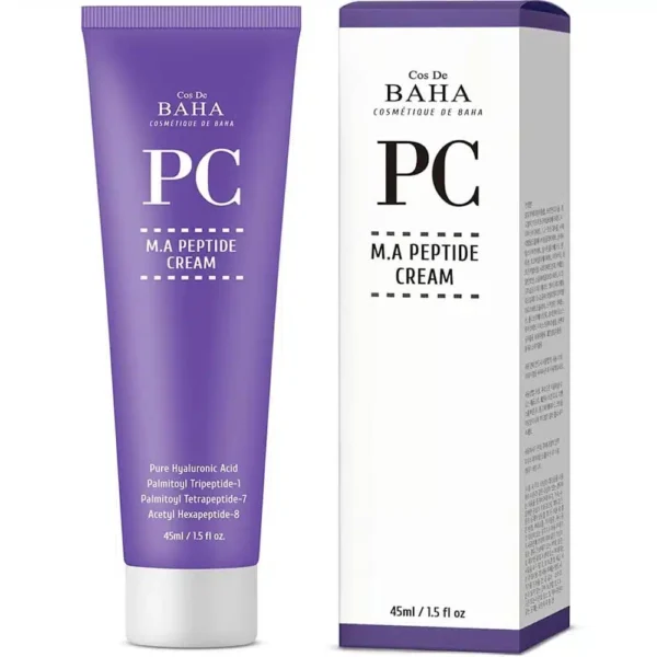 Cos De BAHA Peptide Cream tube and box
