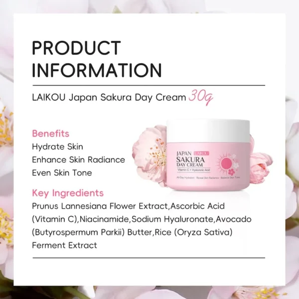 LAIKOU Japan Sakura Day Cream image 2