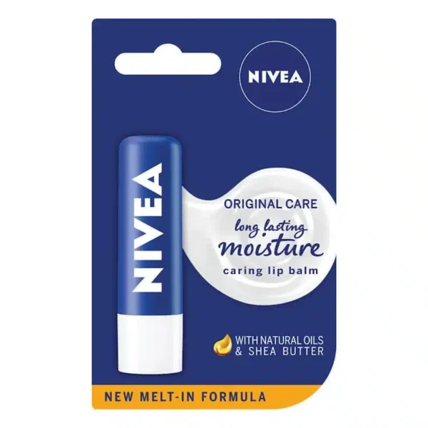 NIVEA Original Care Lip Balm shea butter pack