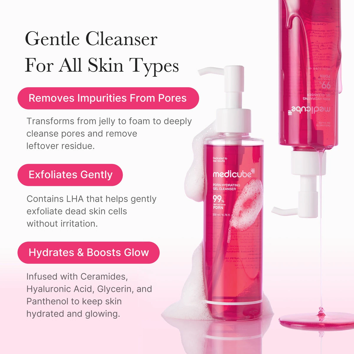 Gentle cleanser for all skin types with LHA and ceramides
