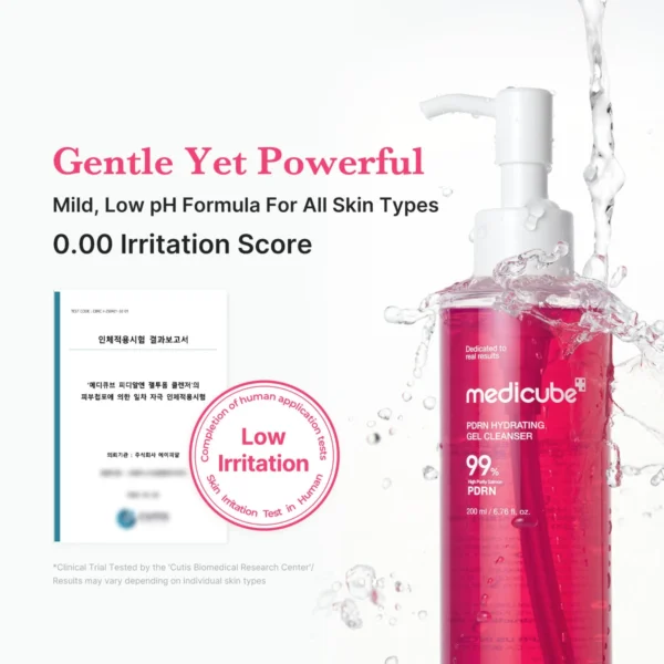 Mild low pH formula with a 0.00 irritation test score
