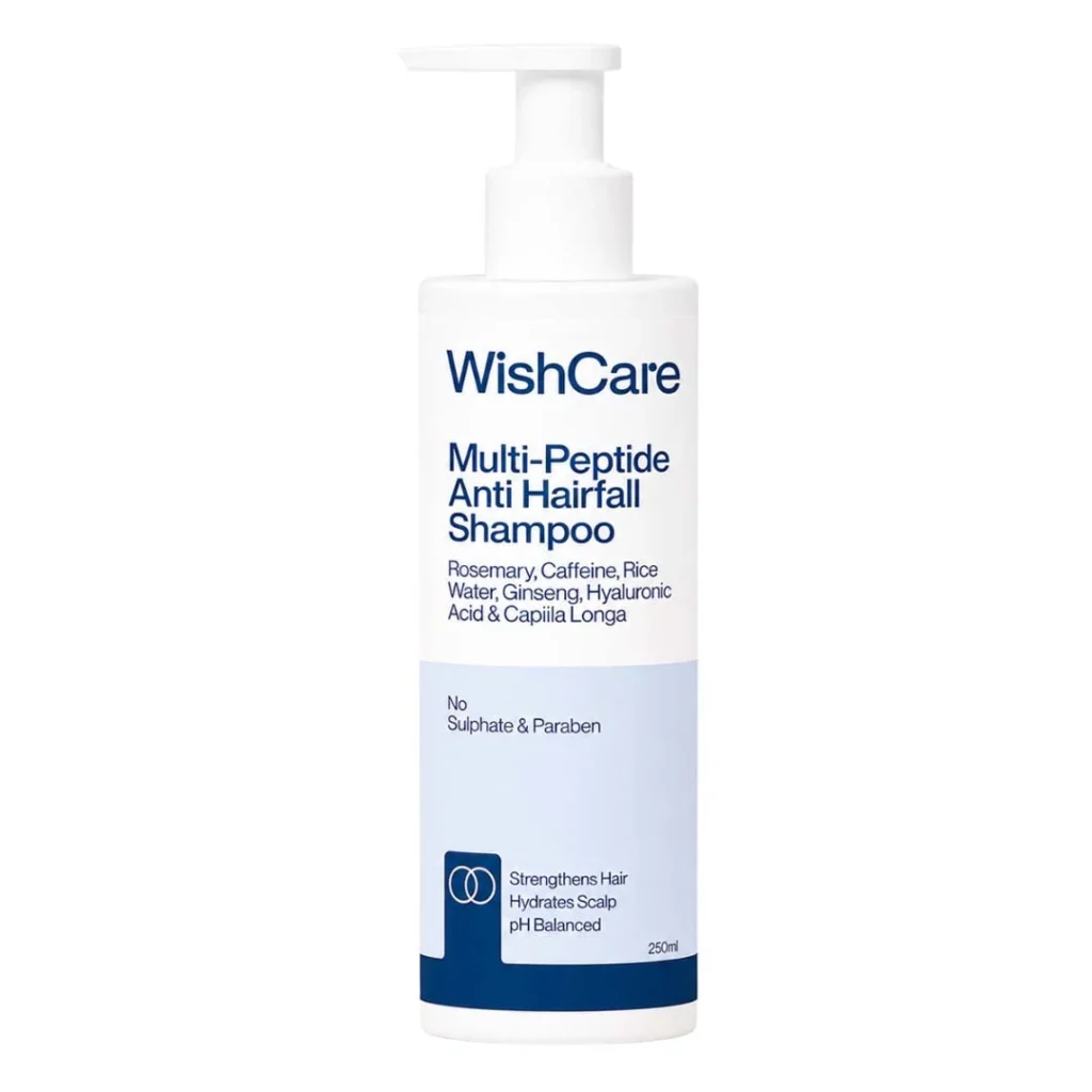 WishCare Multi-Peptide Shampoo 250ml bottle