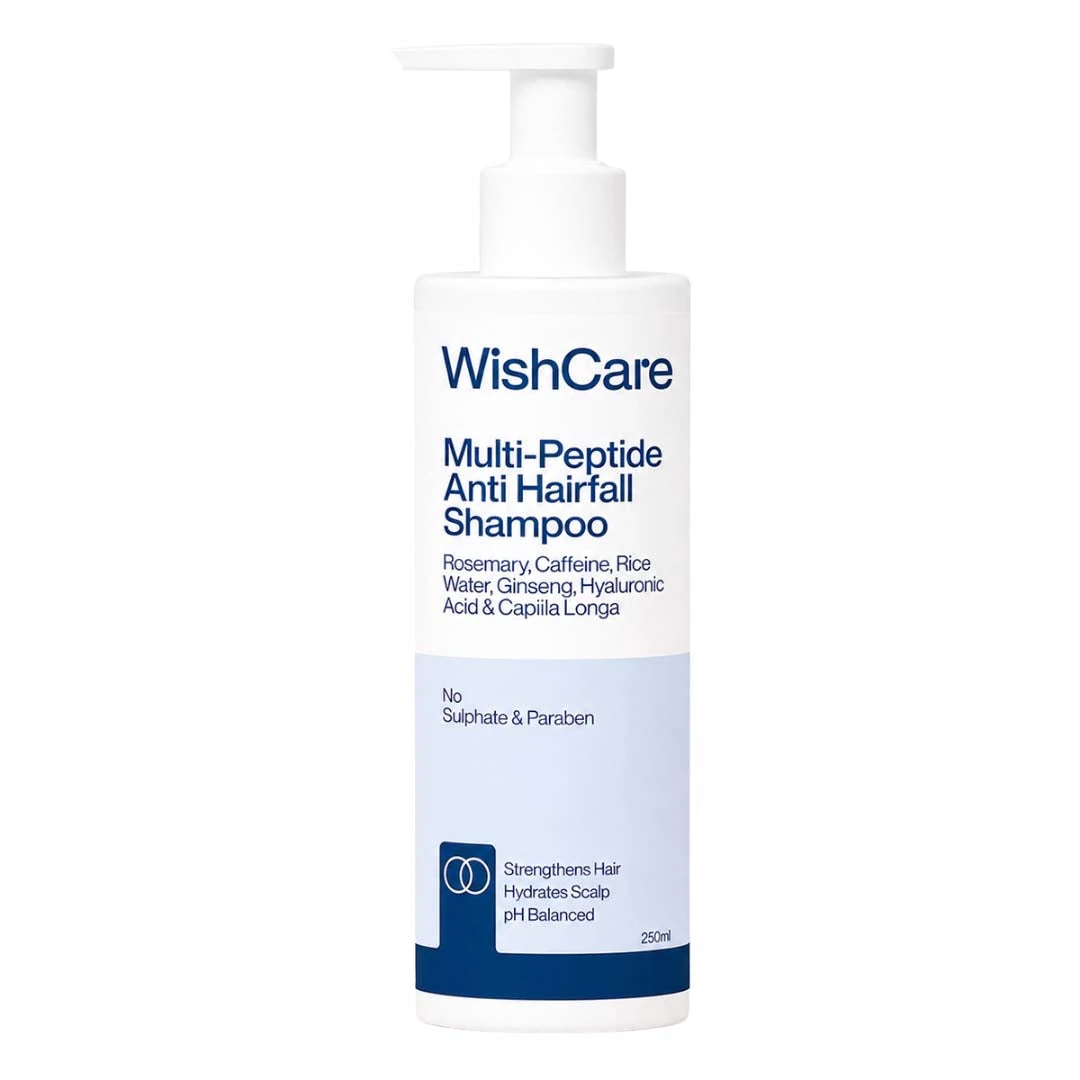 WishCare Multi-Peptide Shampoo 250ml bottle