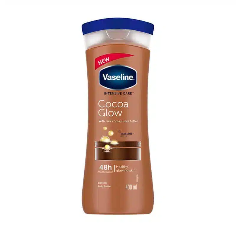 Vaseline Cocoa Glow Lotion pump bottle front