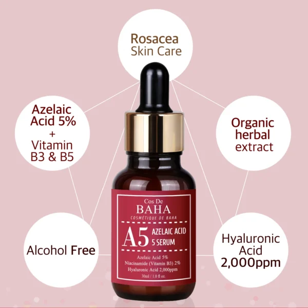 Cos De BAHA A5 Azelaic Acid Serum 30ml details