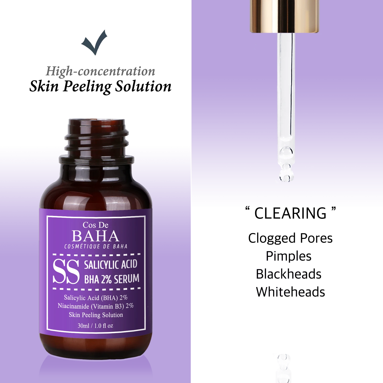 Cos De BAHA Salicylic Acid 2% Serum 30ml texture