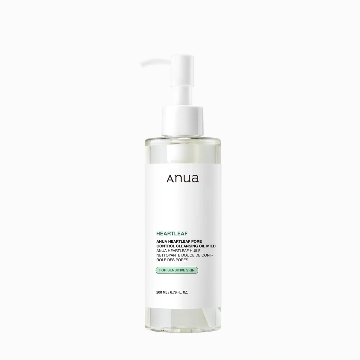 Anua Heartleaf Cleansing Oil Mild 200ml pump bottle