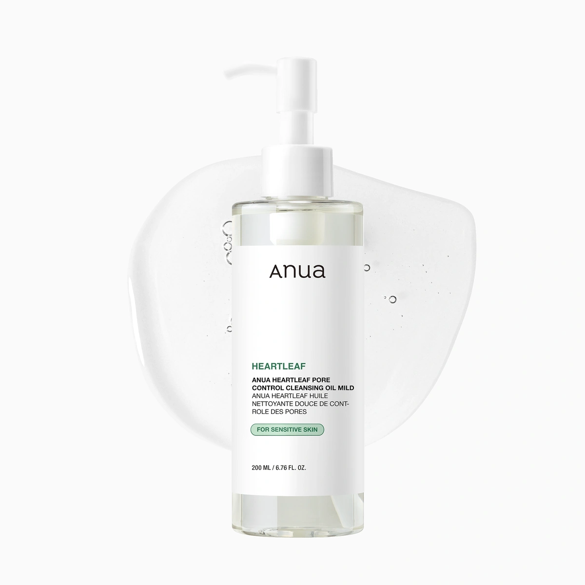 Anua Heartleaf Cleansing Oil Mild oil texture swatch