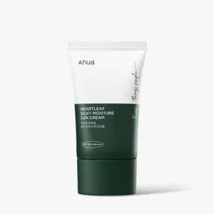 Anua Heartleaf Silky Sun Cream SPF50+ 50ml tube front