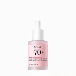 Anua Peach 70 Niacin Serum 30ml dropper bottle