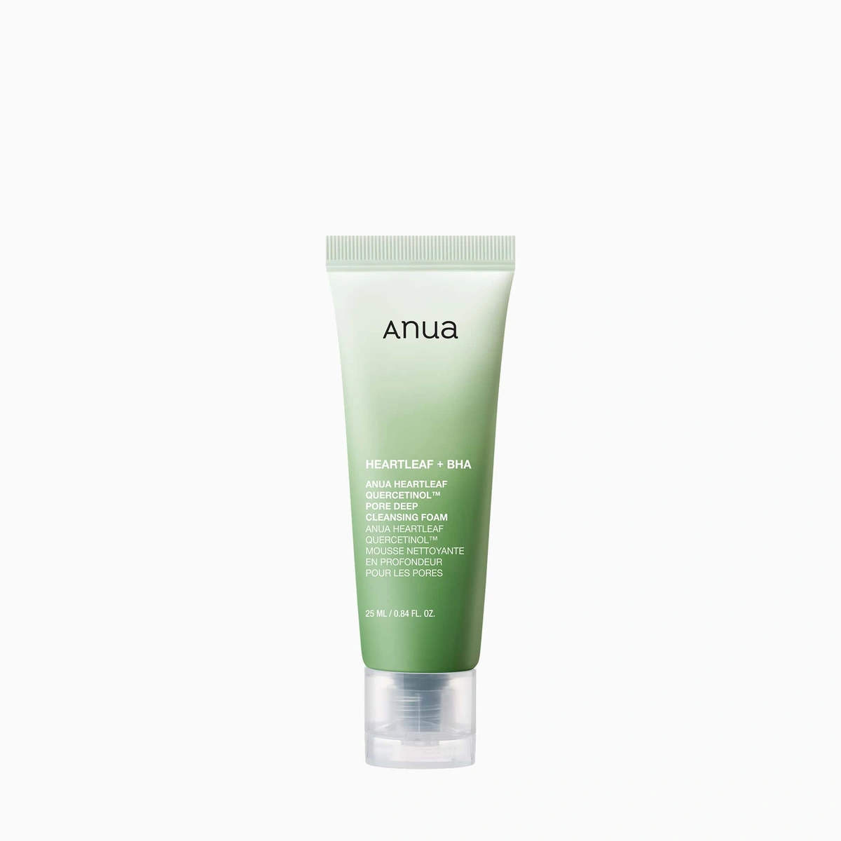 Anua Quercetinol Cleansing Foam 25ml travel size tube