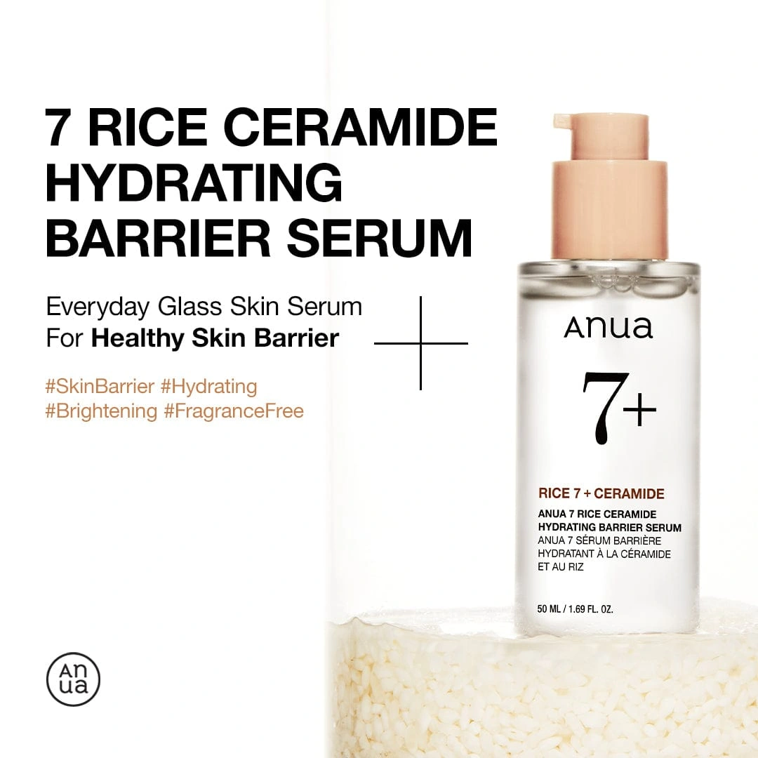Anua Rice Ceramide Serum hydrating barrier serum hero image