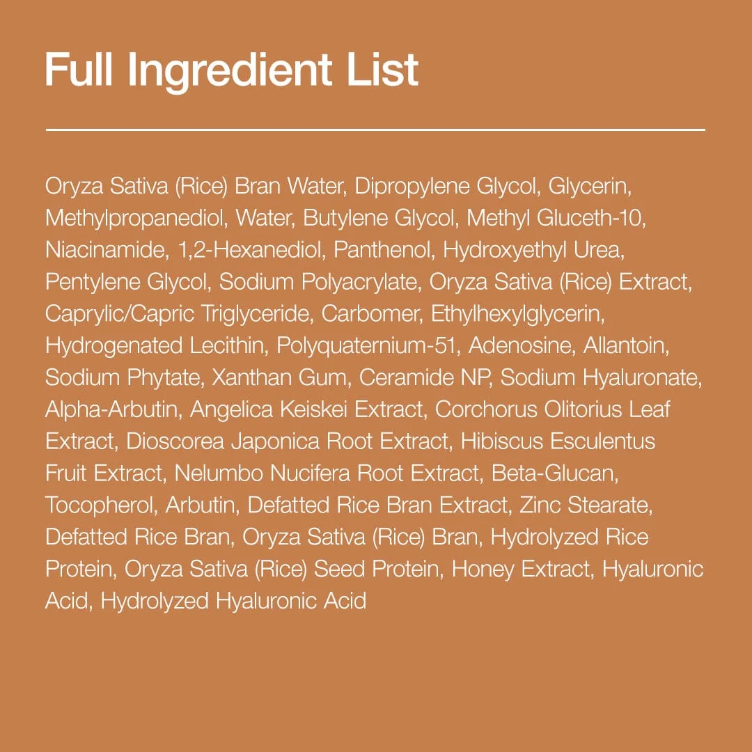 Anua Rice Ceramide Serum full ingredient list
