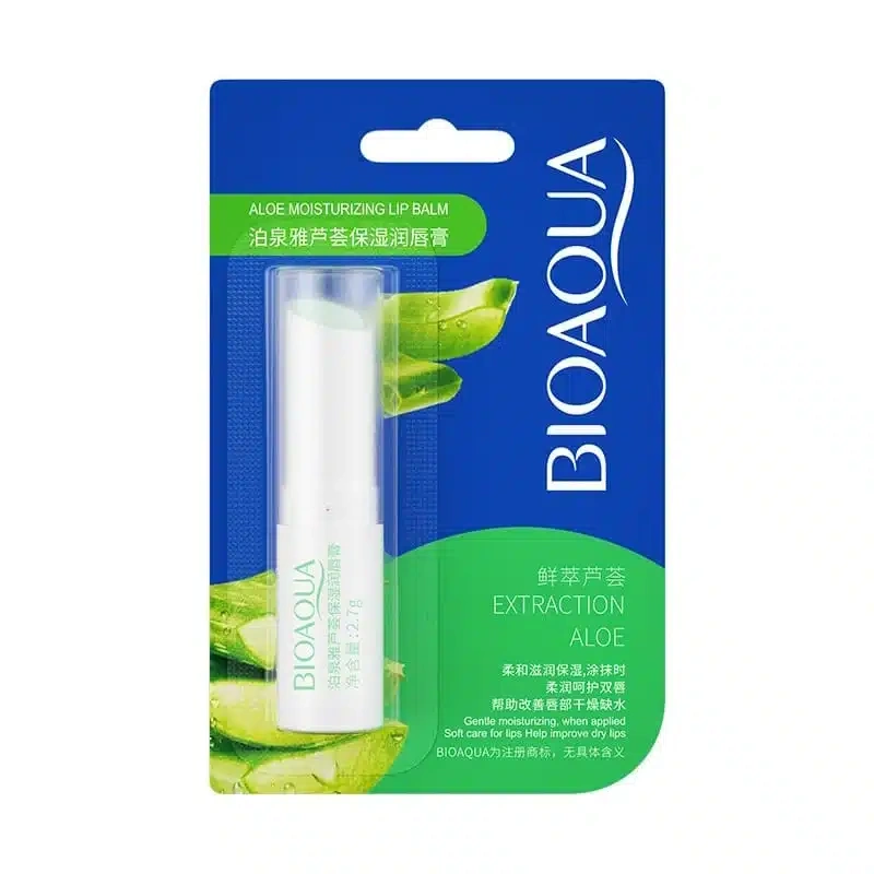 Bioaqua Aloe Vera Lip Balm - aloe vera lip balm blister card