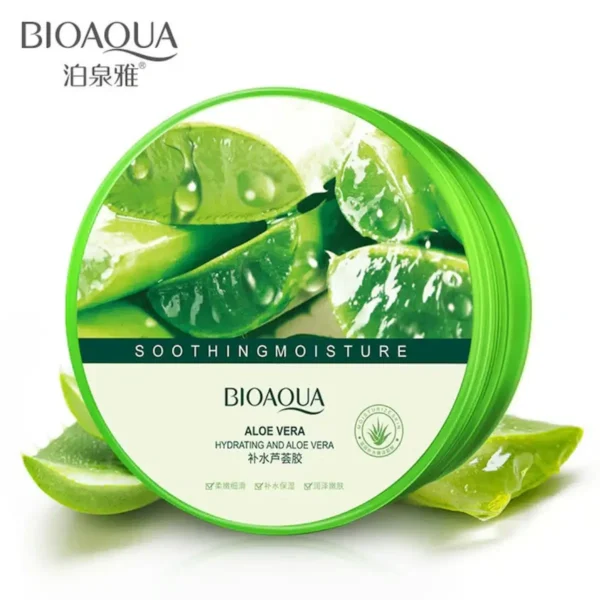 Bioaqua Aloe Vera Soothing Gel 300ml - green aloe vera soothing gel tub