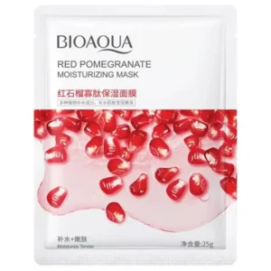 Bioaqua Pomegranate Sheet Mask 25g - red pomegranate moisturizing mask sachet