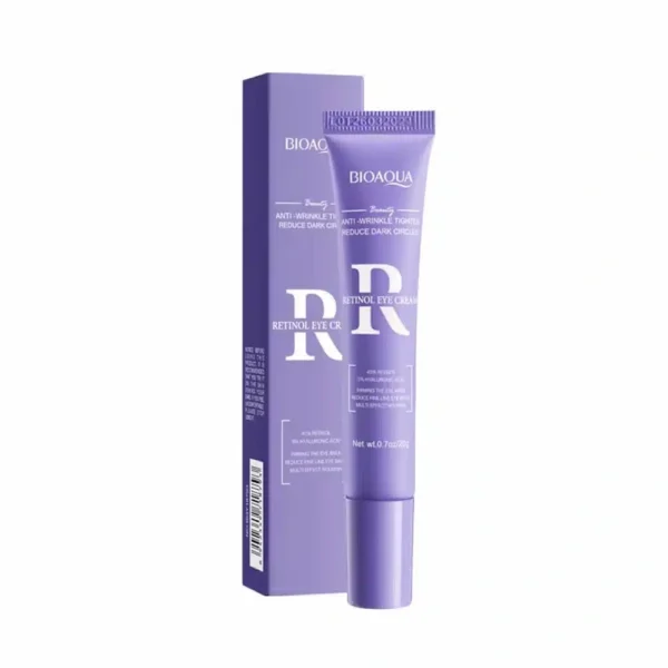 Bioaqua Retinol Eye Cream 20g - purple retinol eye cream tube and box