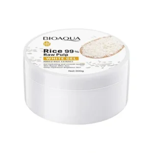 Bioaqua Rice Raw Pulp Gel 300g - 300g rice raw pulp white gel tub