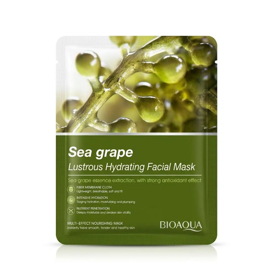 Bioaqua Sea Grape Sheet Mask 25g - sea grape lustrous hydrating mask sachet