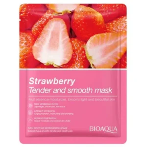 Bioaqua Strawberry Sheet Mask 25g - strawberry tender and smooth mask sachet