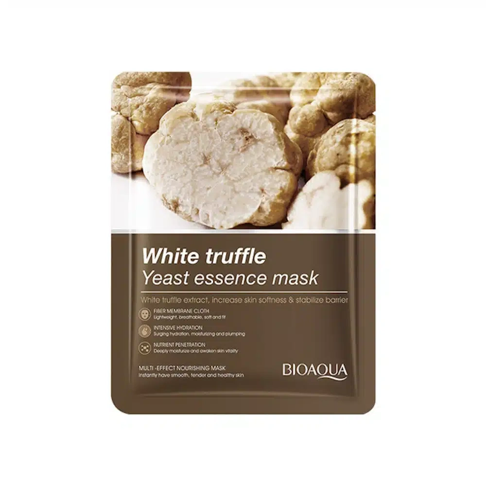 Bioaqua White Truffle Sheet Mask 25g - white truffle yeast essence mask sachet