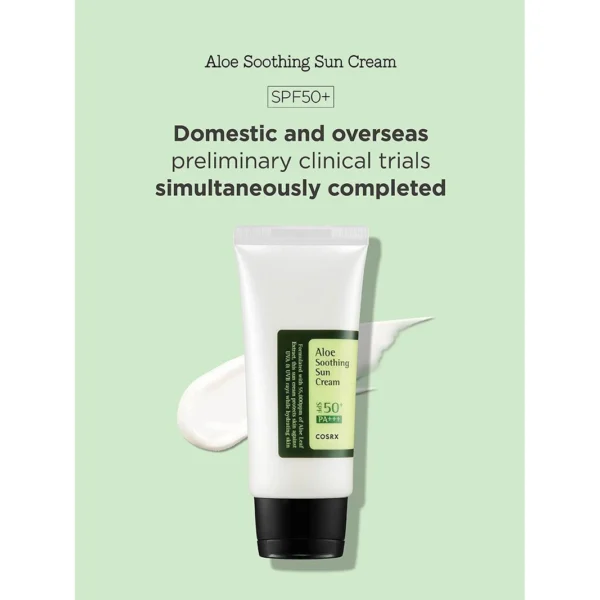 COSRX Aloe Soothing Sun Cream bottle and packaging front view