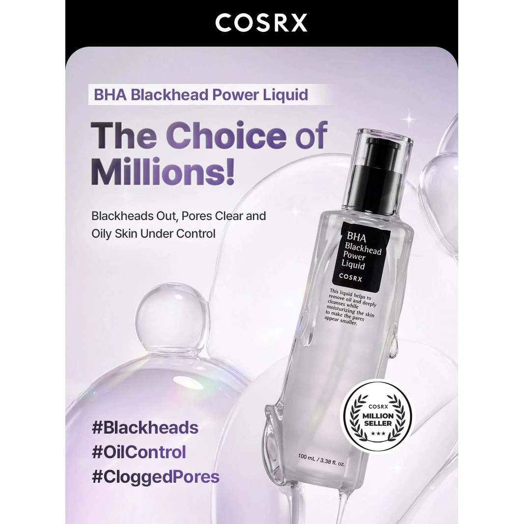 COSRX BHA Blackhead Power Liquid bottle and packaging front view