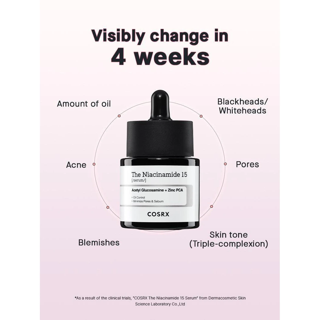 COSRX The Niacinamide 15 Serum texture and formula close-up