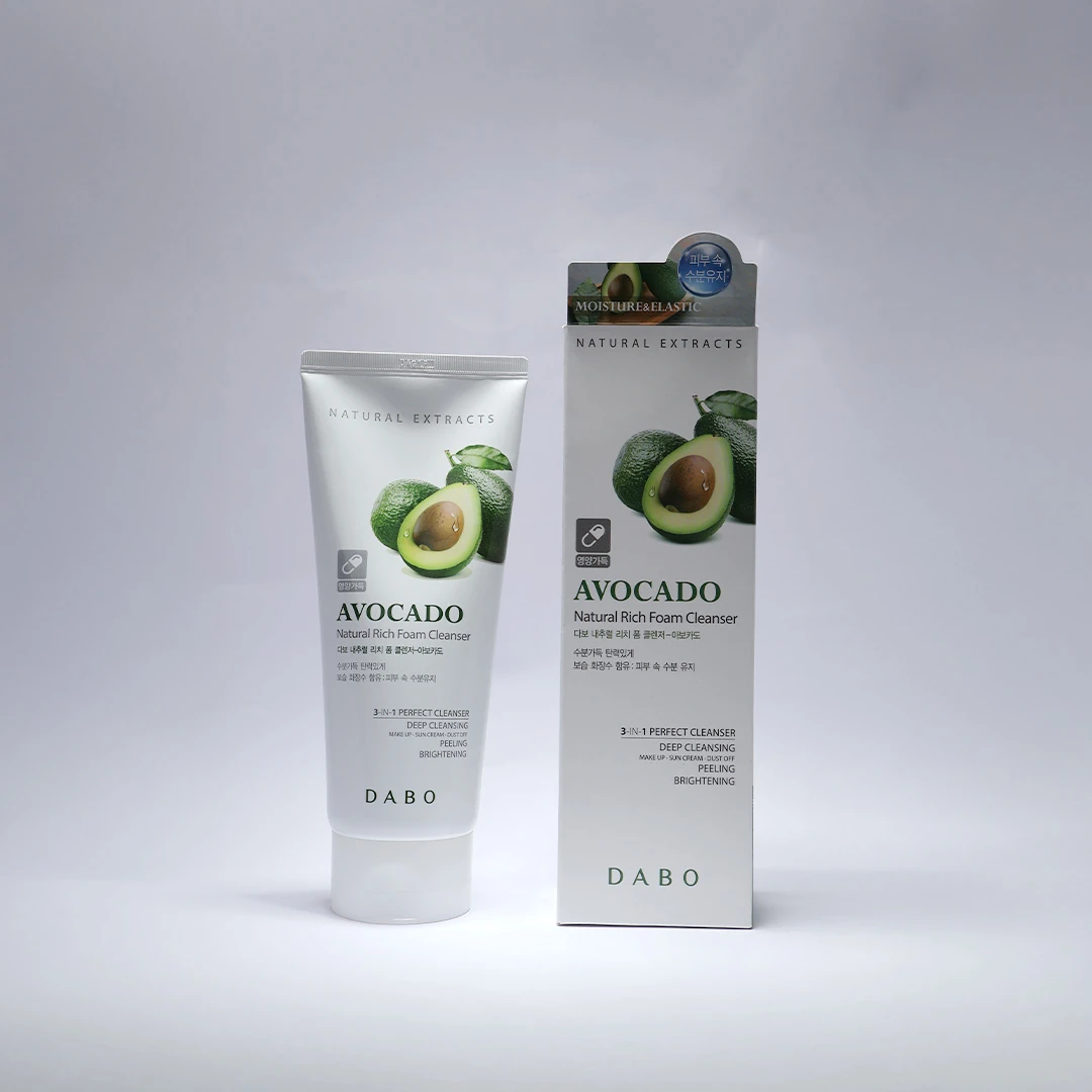Dabo Natural Rich Foam Cleanser Avocado 180ml product image 3