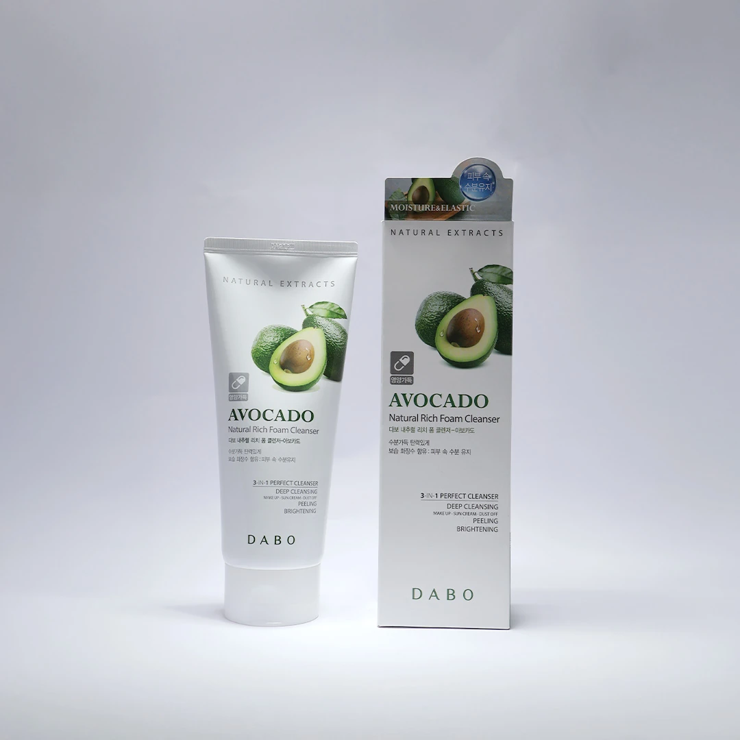 Dabo Natural Rich Foam Cleanser Avocado 180ml product image 4