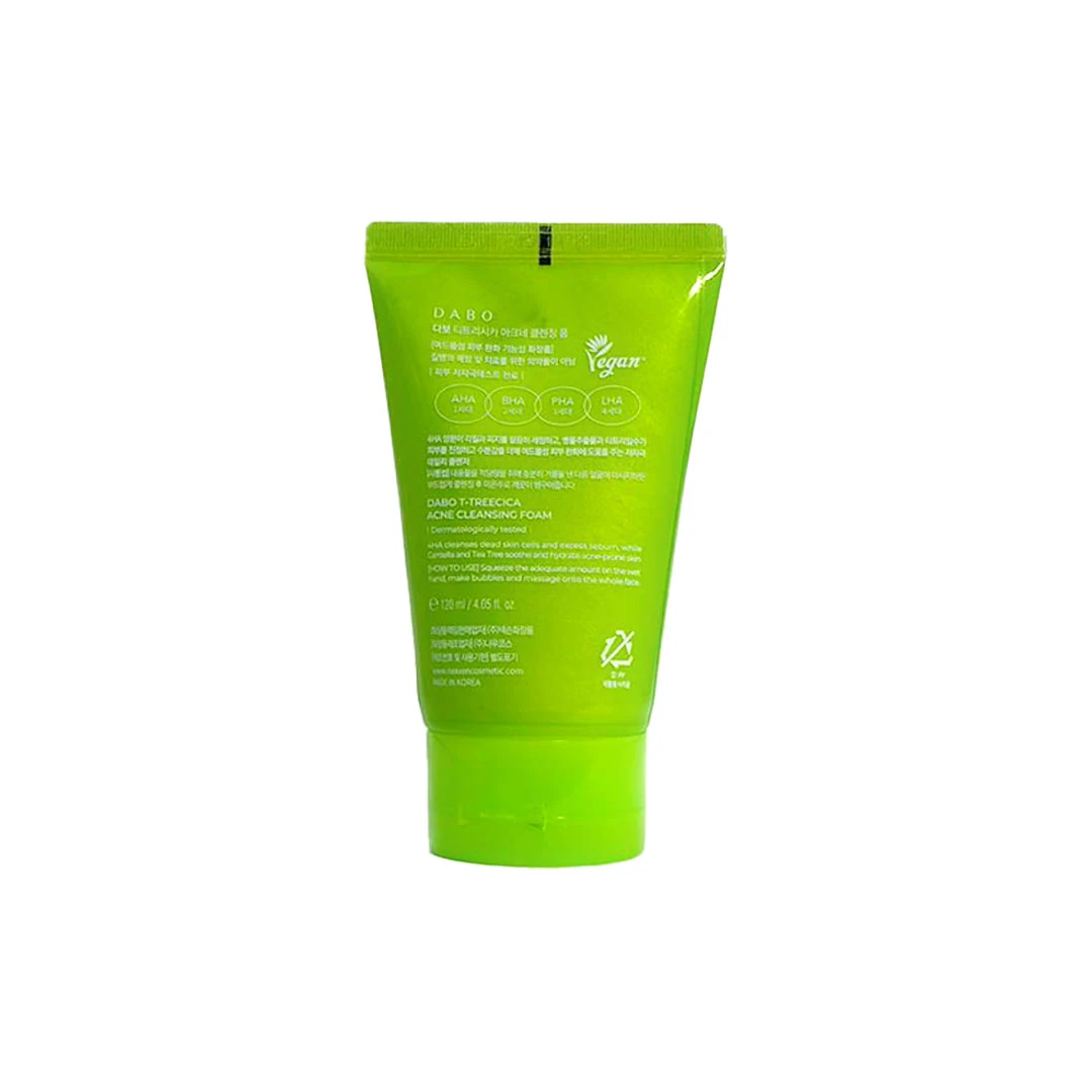 Dabo T-Tree Cica Acne Foam 120ml product image 2
