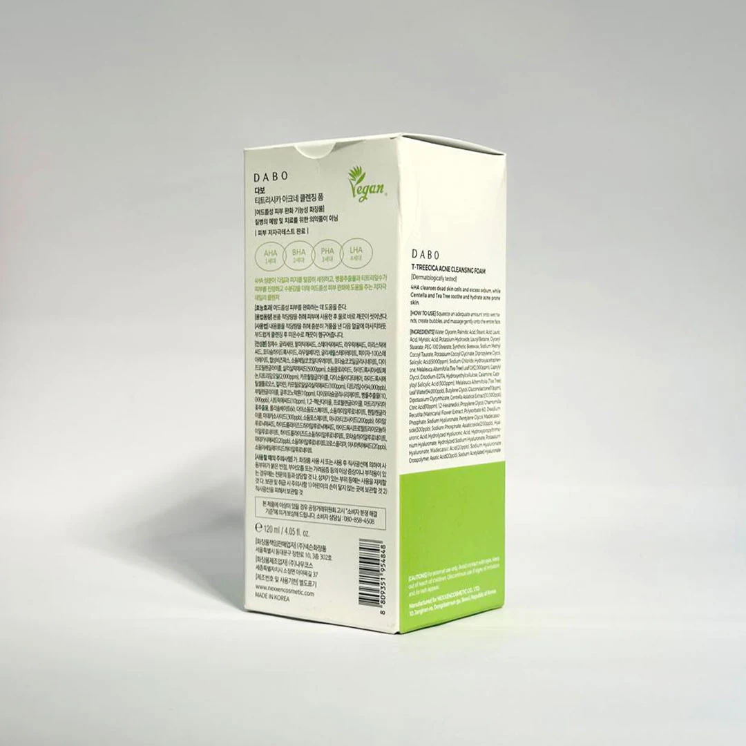 Dabo T-Tree Cica Acne Foam 120ml product image 4