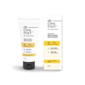 Deconstruct Niacinamide Brightening Moisturizer 50g tube and box